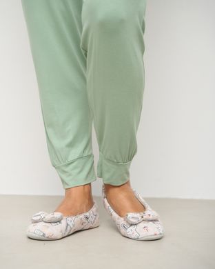 Вискозный комплект с брюками и футболкой - хаки, Хакі, 4xl