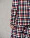 Піжама жіноча зі штанами на ґудзиках - клітинка Фото товару 10 з 10