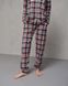 Піжама жіноча зі штанами на ґудзиках - клітинка Фото товару 6 з 10
