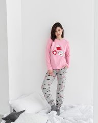 Жіноча піжама зі штанами - котики по штанам Фото товару - Інтернет-магазин Zaragoza