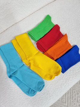 Мужские высокие носки хлопок Яркий микс, На фото, 41-45