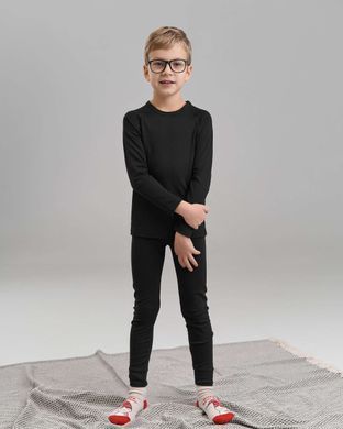 Довгі підштаники на хлопчика - Термо, Чорний, 7-8