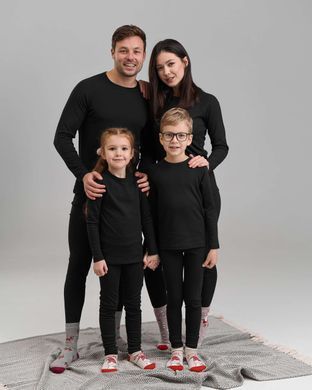 Довгі підштаники на хлопчика - Термо, Чорний, 7-8