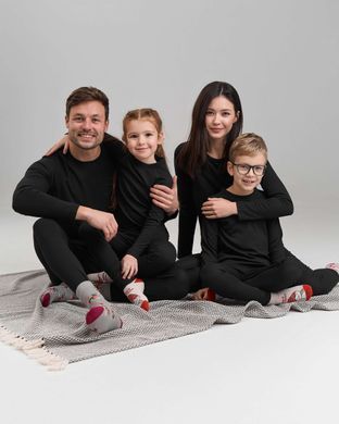 Довгі підштаники на хлопчика - Термо, Чорний, 7-8