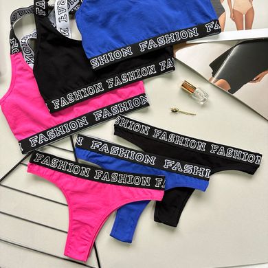 Комплект белья (топ, стриги, слипы) 95000-7 S Розовый Фото товара - Интернет-магазин Zaragoza