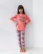 Пижама на девочку со штанами - хочу на море Фото товара 3 из 8