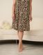 Сорочка на тонкой бретельке Plus Size - вискоза, Леопард Коричневый 2xl Фото товара 5 из 7