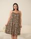 Сорочка на тонкой бретельке Plus Size - вискоза, Леопард Коричневый 2xl Фото товара 2 из 7