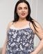 Вискозный комплект с шортами Plus Size - цветы Тёмно-серый 2xl Фото товара 2 из 6