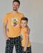 Подростковый комплект с шортами на мальчика - Мишка на серфе - Family look папа/сын Фото товара 7 из 9